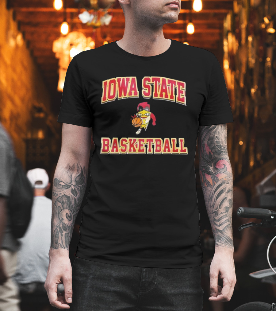 Iowa State Cyclones Basketball Cy Mascot T-Shirt