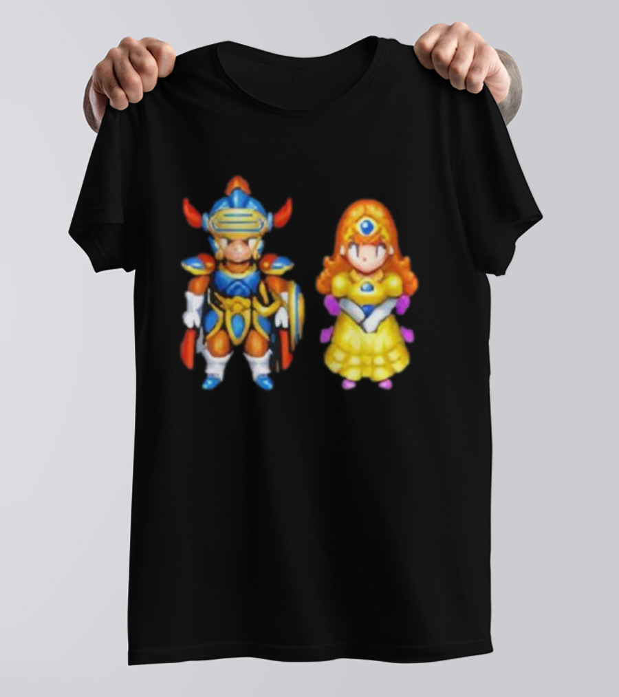 Dragon Quest I & II HD-2D Remake Hero And Princess Character Graphics T-Shirt