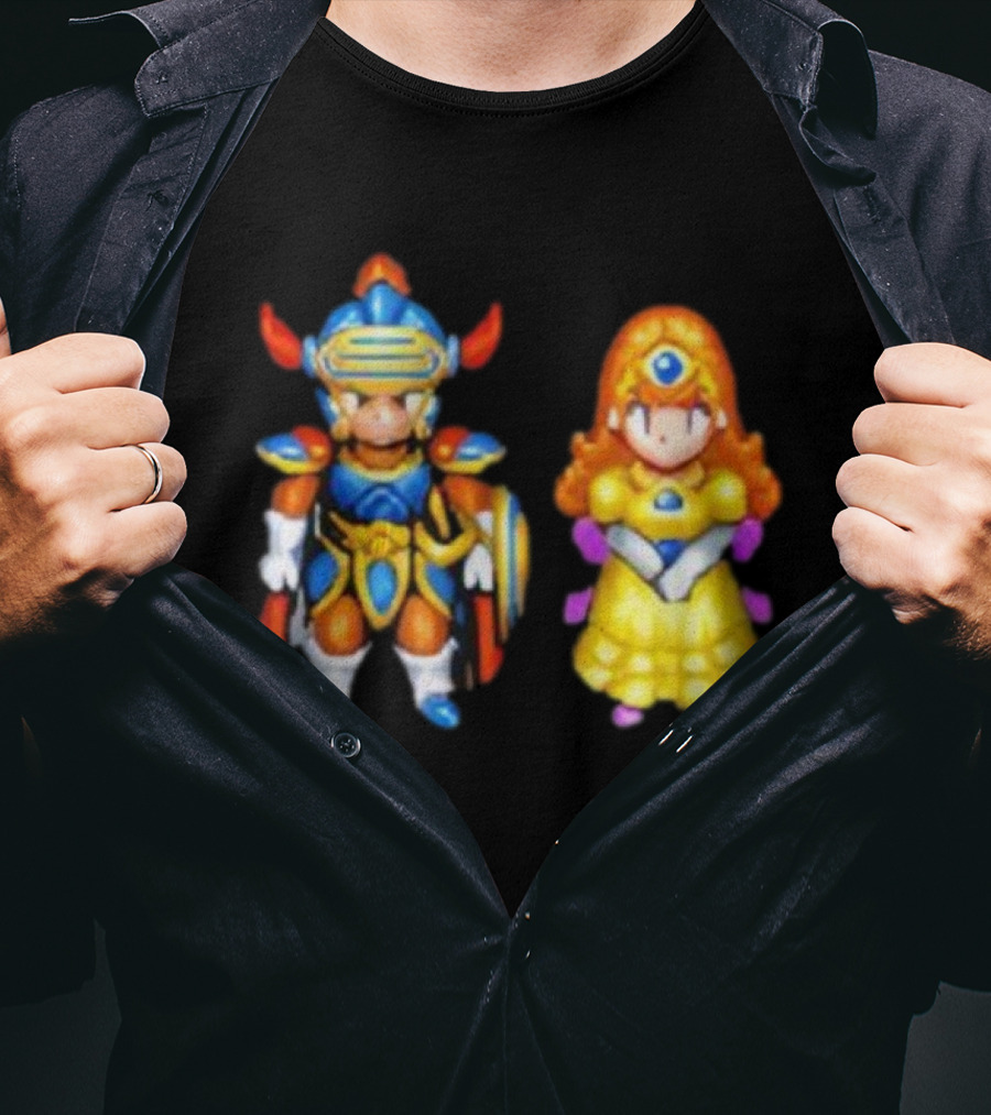 Dragon Quest I & II HD-2D Remake Hero And Princess Character Graphics T-Shirt
