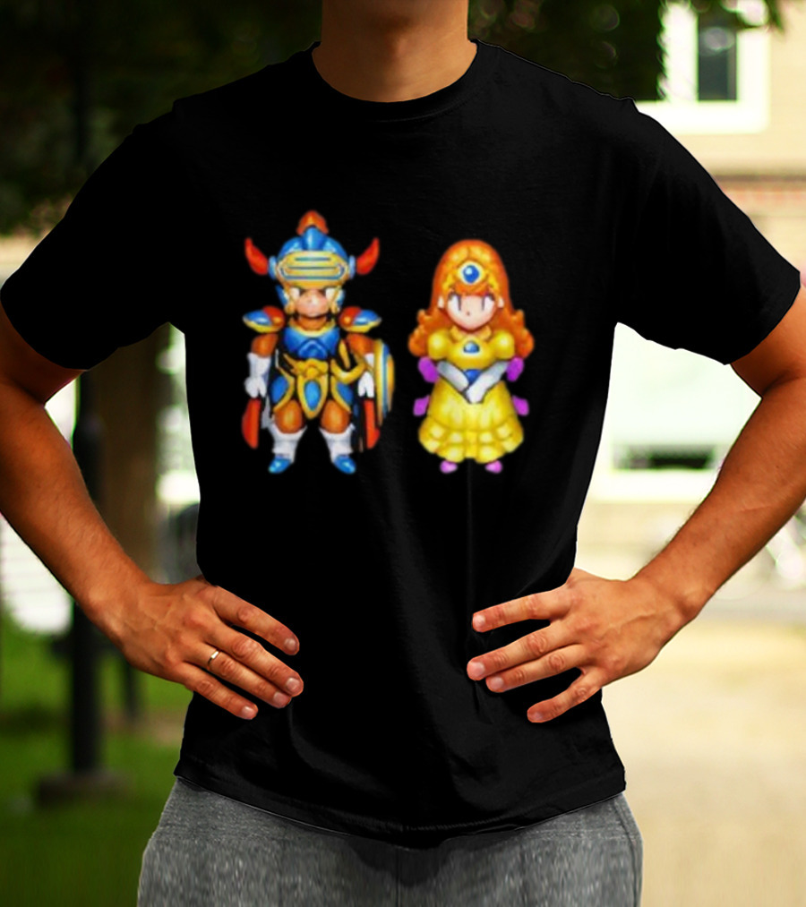 Dragon Quest I & II HD-2D Remake Hero And Princess Character Graphics T-Shirt