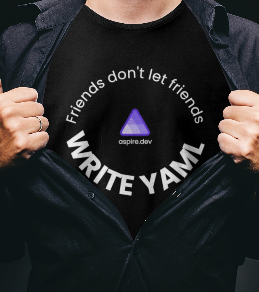 Friends Don’t Let Friends Write YAML Coder Humor At Emplem Dev T-Shirt