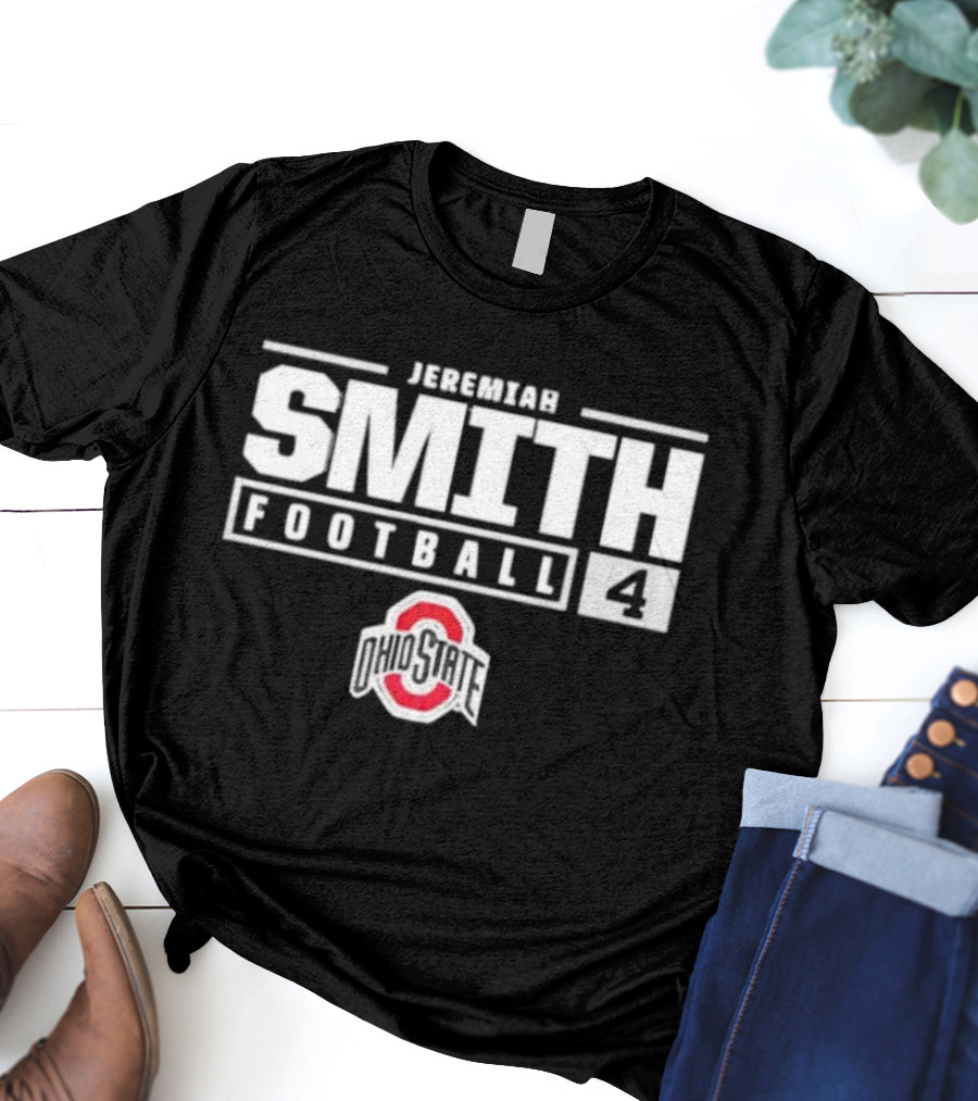 Jeremiah Smith Football 4 Ohio State Buckeyes T-Shirt