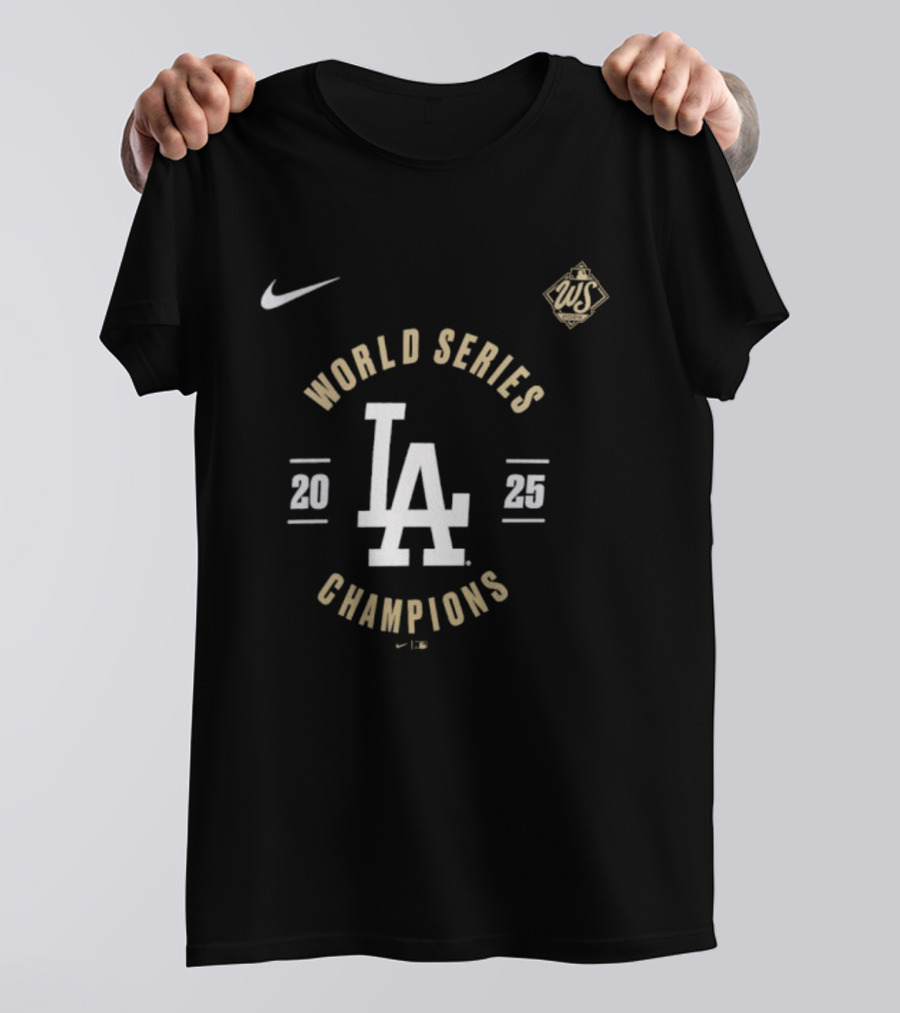 Los Angeles Dodgers Nike World Series 2025 Champions LA T-Shirt