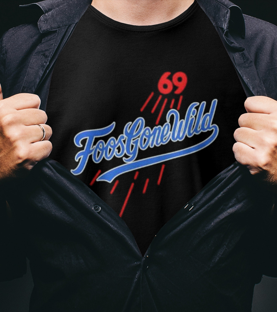 Foos Gone Wild 69 Los Angeles Dodgers Saca LA Bolsita T-Shirt