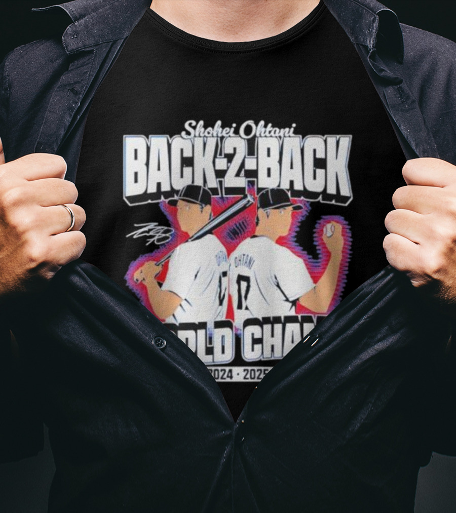 Shohei Ohtani Back-2-Back World Champ 2024 2025 T-Shirt
