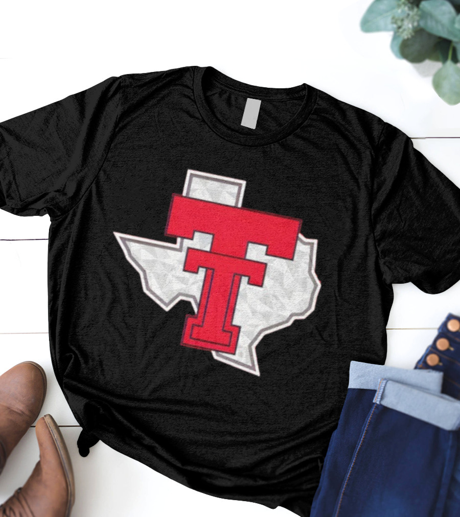 Texas Tech Red Raider Galvanized Pride State Emblem T-Shirt