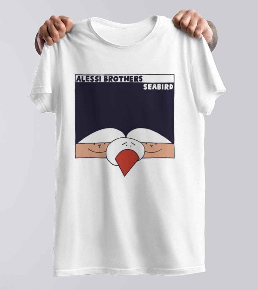 Alessi Brothers Seabird Cartoon Style Duo With Seagull T-Shirt