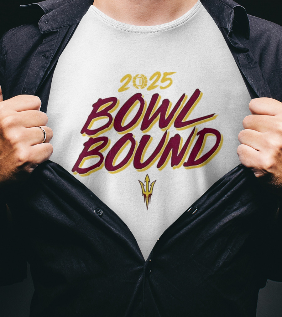 Arizona State Sun Devils 2025 Bowl Bound Football Team Victory T-Shirt