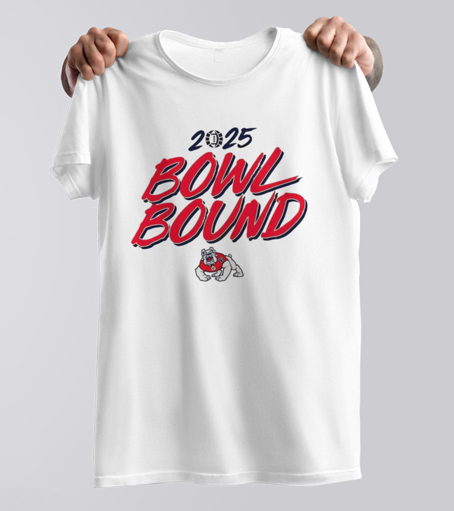 Fresno State Bulldogs 2025 Bowl Bound Football Team Spirit T-Shirt