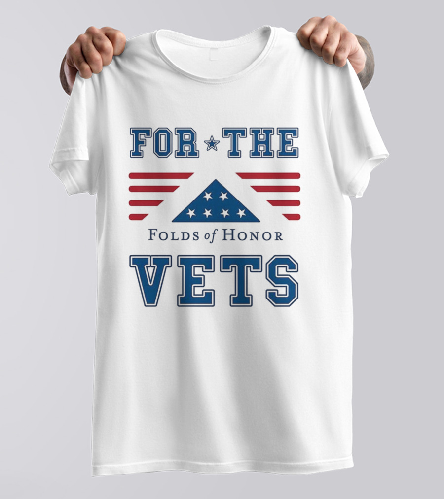 For The Vets Folds Of Honor Stars And Stripes Tribute T-Shirt