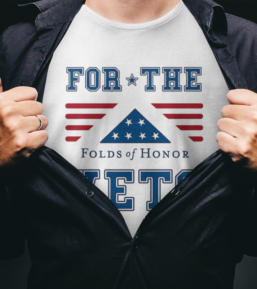 For The Vets Folds Of Honor Stars And Stripes Tribute T-Shirt