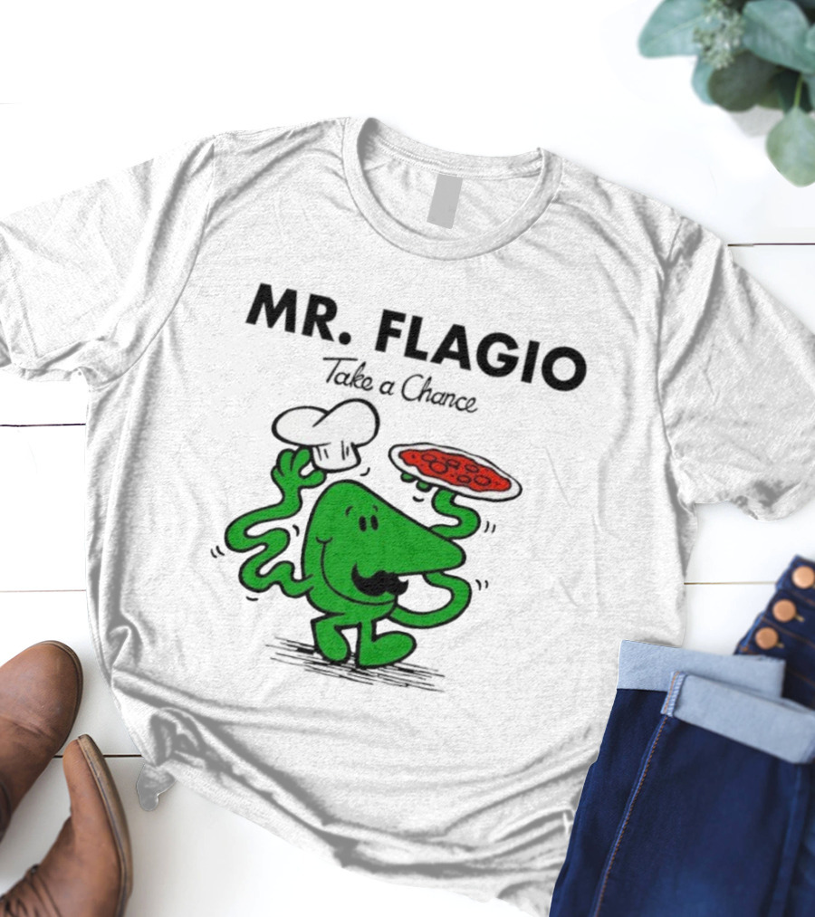 Mr. Flagio Take A Chance Chef Pizza T-Shirt