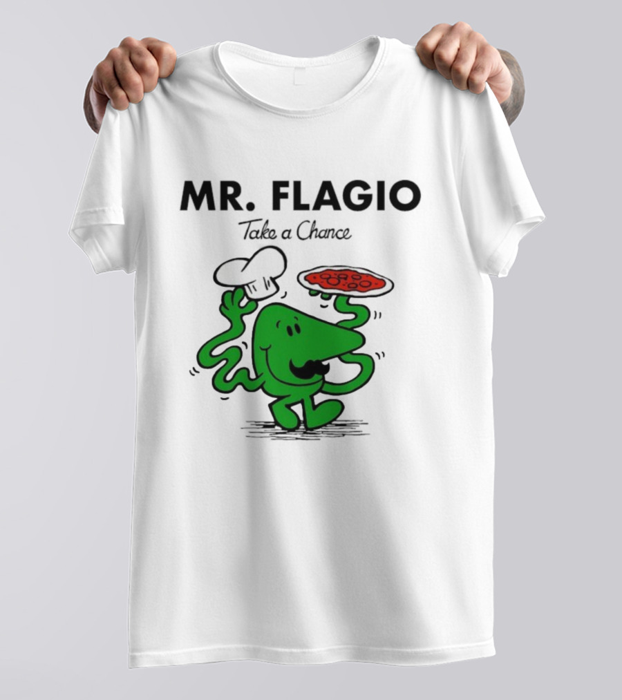 Mr. Flagio Take A Chance Chef Pizza T-Shirt