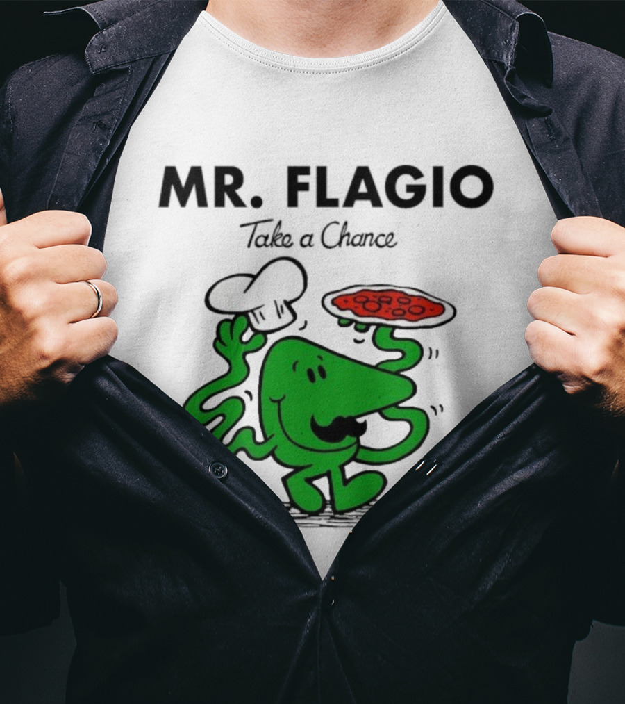 Mr. Flagio Take A Chance Chef Pizza T-Shirt