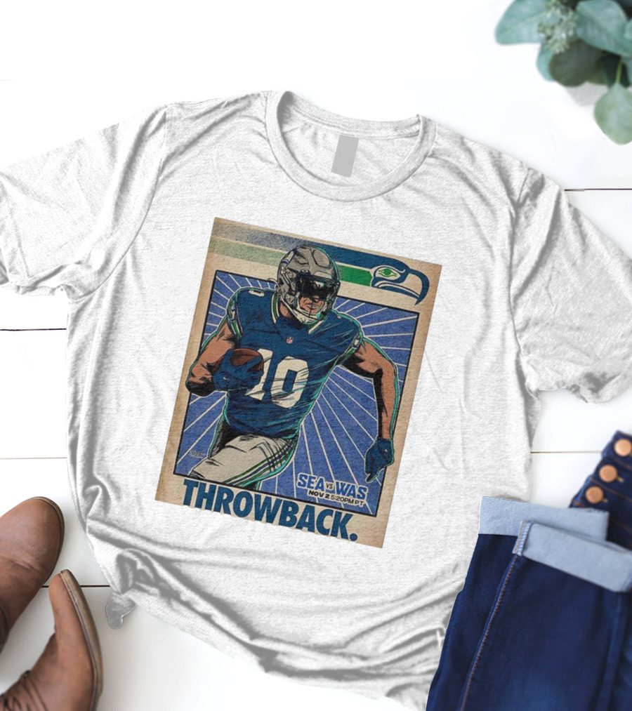 Seattle Seahawks Vs Washington Commanders Nov 2 Throwback NFL 2025 T-Shirt