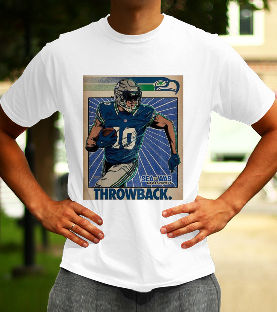 Seattle Seahawks Vs Washington Commanders Nov 2 Throwback NFL 2025 T-Shirt
