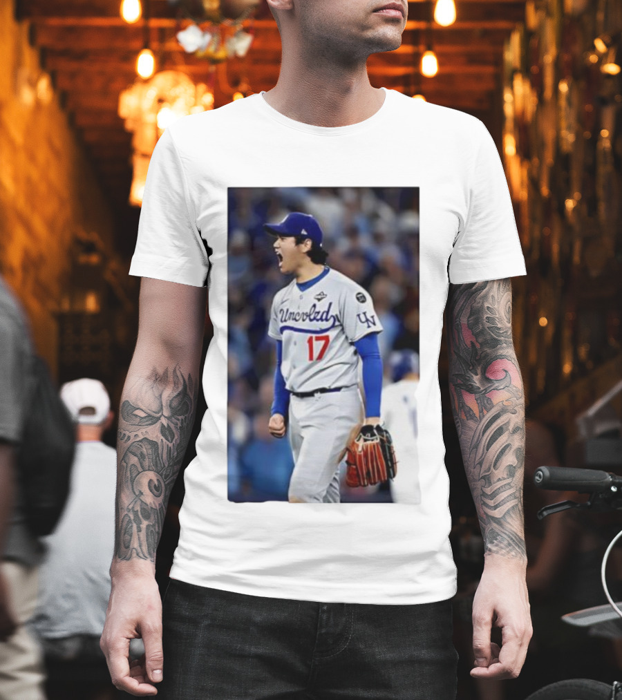 Shohei Ohtani Uncoded LA Player Number 17 T-Shirt