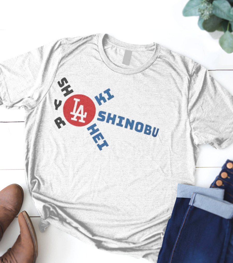 Shohei Roki Shinobu Hei LA Japan Baseball T-Shirt