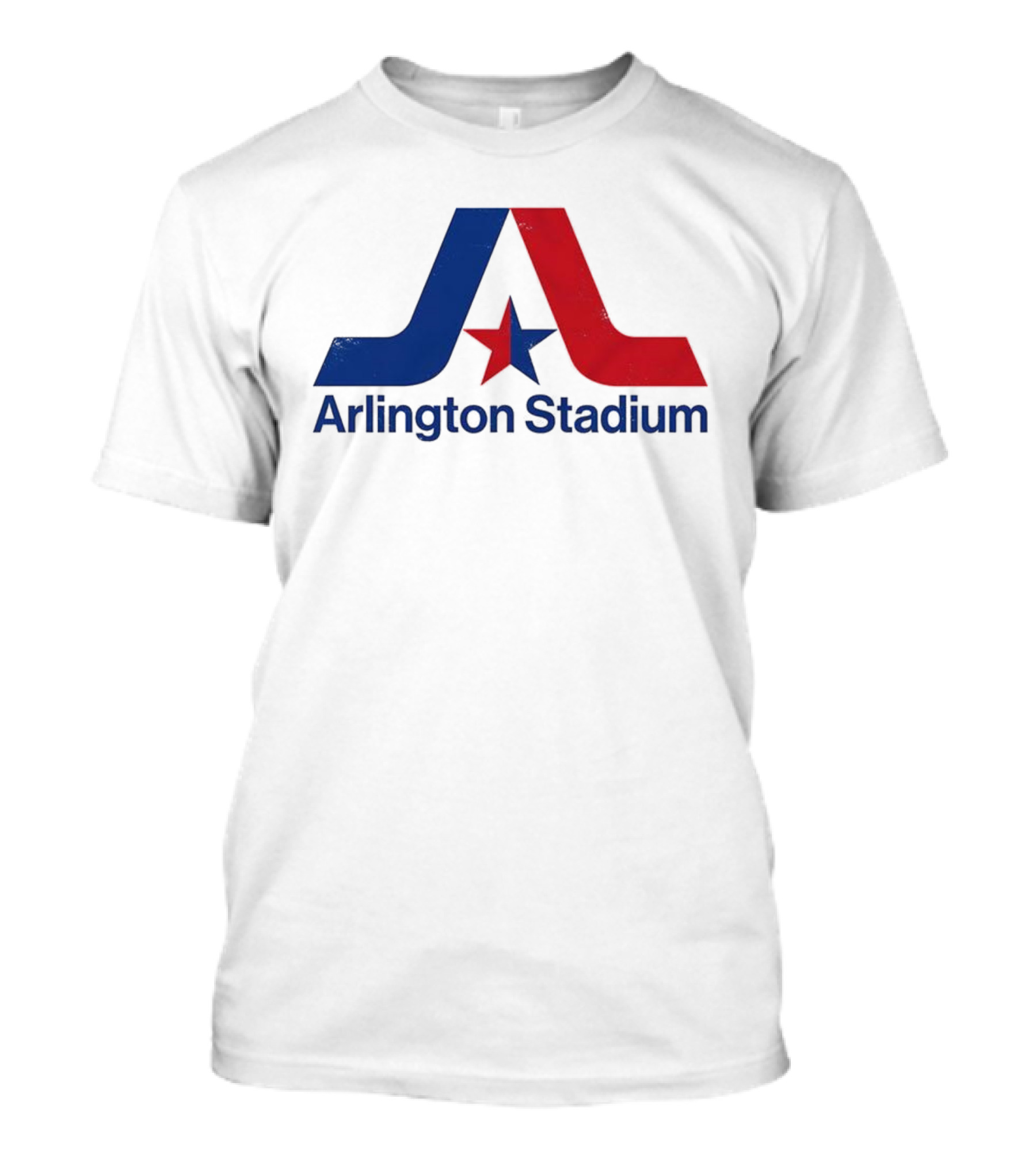 Texas Rangers Arlington Stadium Vintage Star Emblem T-Shirt
