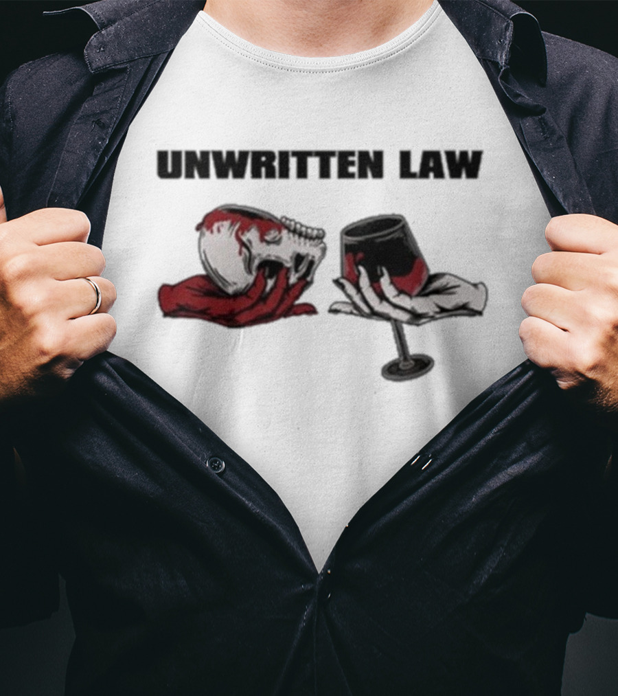 Unwritten Law Beggars Skull And Wine Glass Graphic T-Shirt