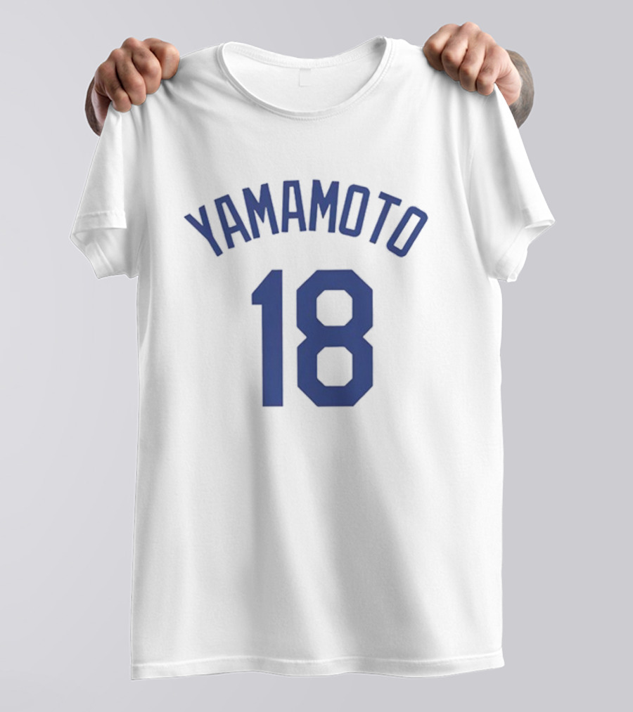 Yoshinobu Yamamoto 18 Los Angeles Dodgers MVP Cartoon T-Shirt