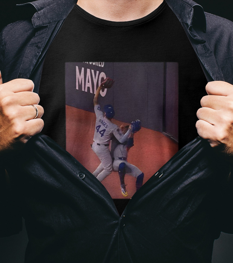 Andy Pages 2025 Game-Saving Catch Baseball Action Moment T-Shirt