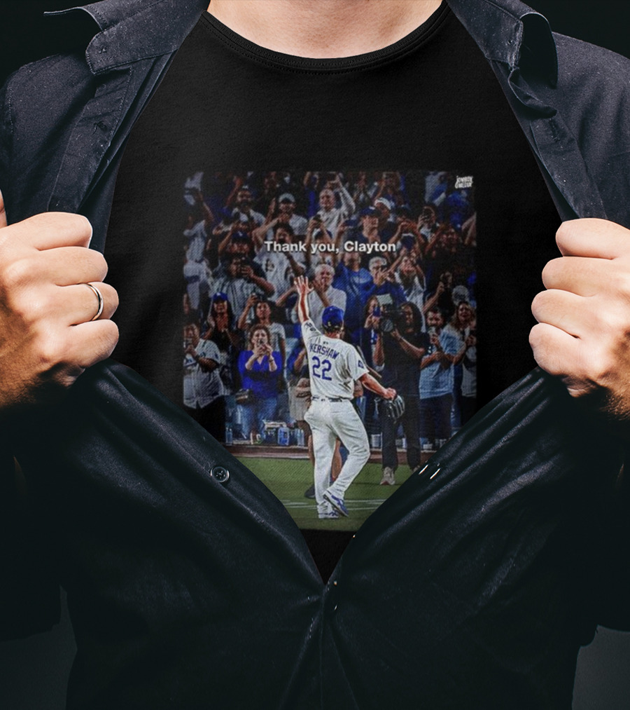 Thank You Clayton Kershaw 22 Crowd Tribute T-Shirt