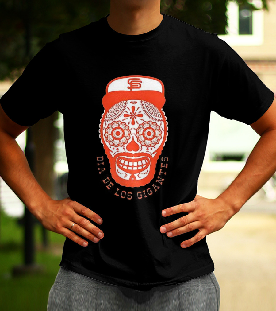Dia De Los Gigantes San Francisco Skull Cap MLB Celebration T-Shirt