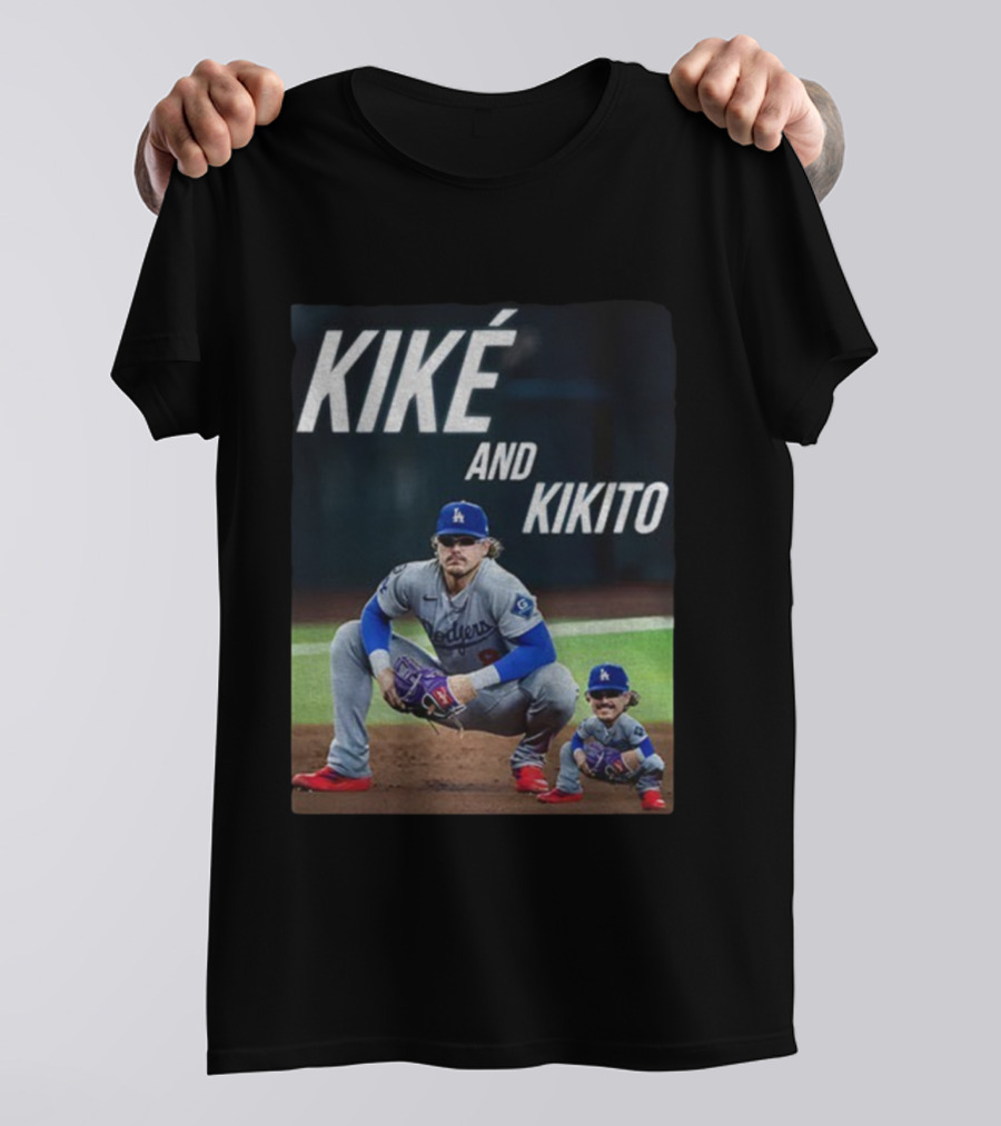Dodgers Kiké And Kikito Photo T-Shirt