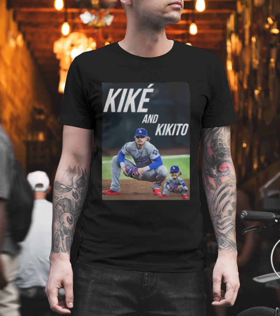 Dodgers Kiké And Kikito Photo T-Shirt