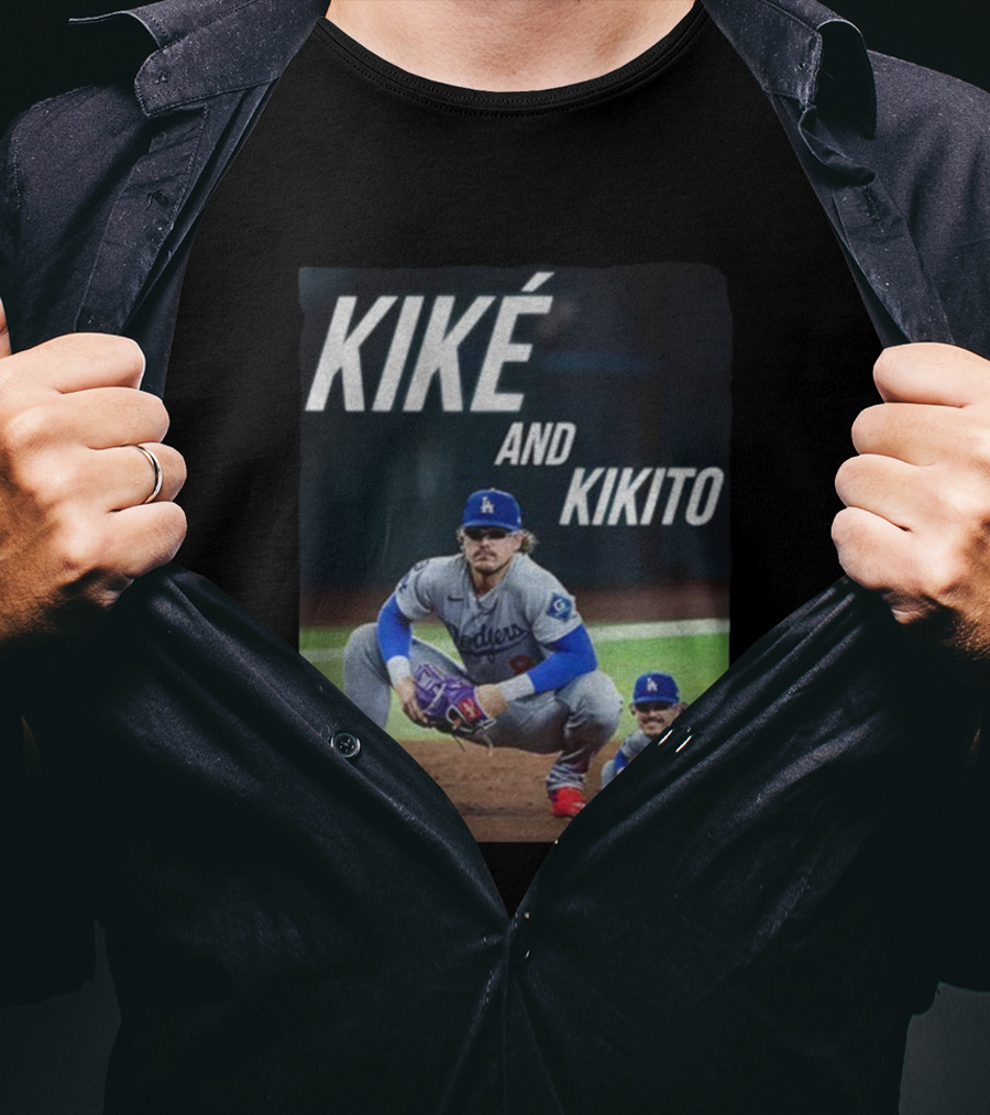 Dodgers Kiké And Kikito Photo T-Shirt