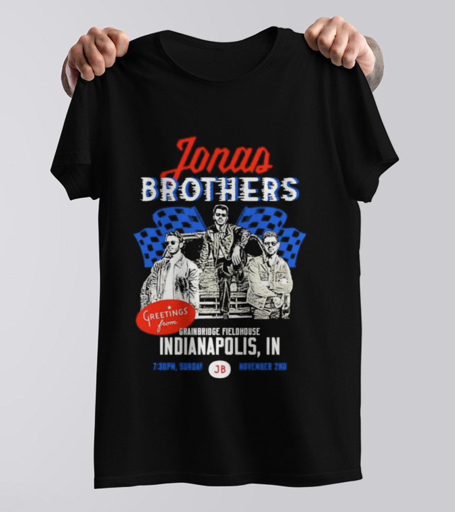 Greetings From Jonas Brothers Indianapolis IN Sunday JB Your Hometown T-Shirt