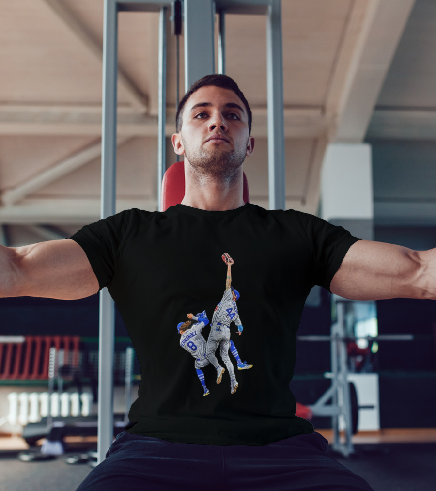 Kike Hernandez Vs Andy Pages The Catch Dodgers 2025 World Series Champions T-Shirt