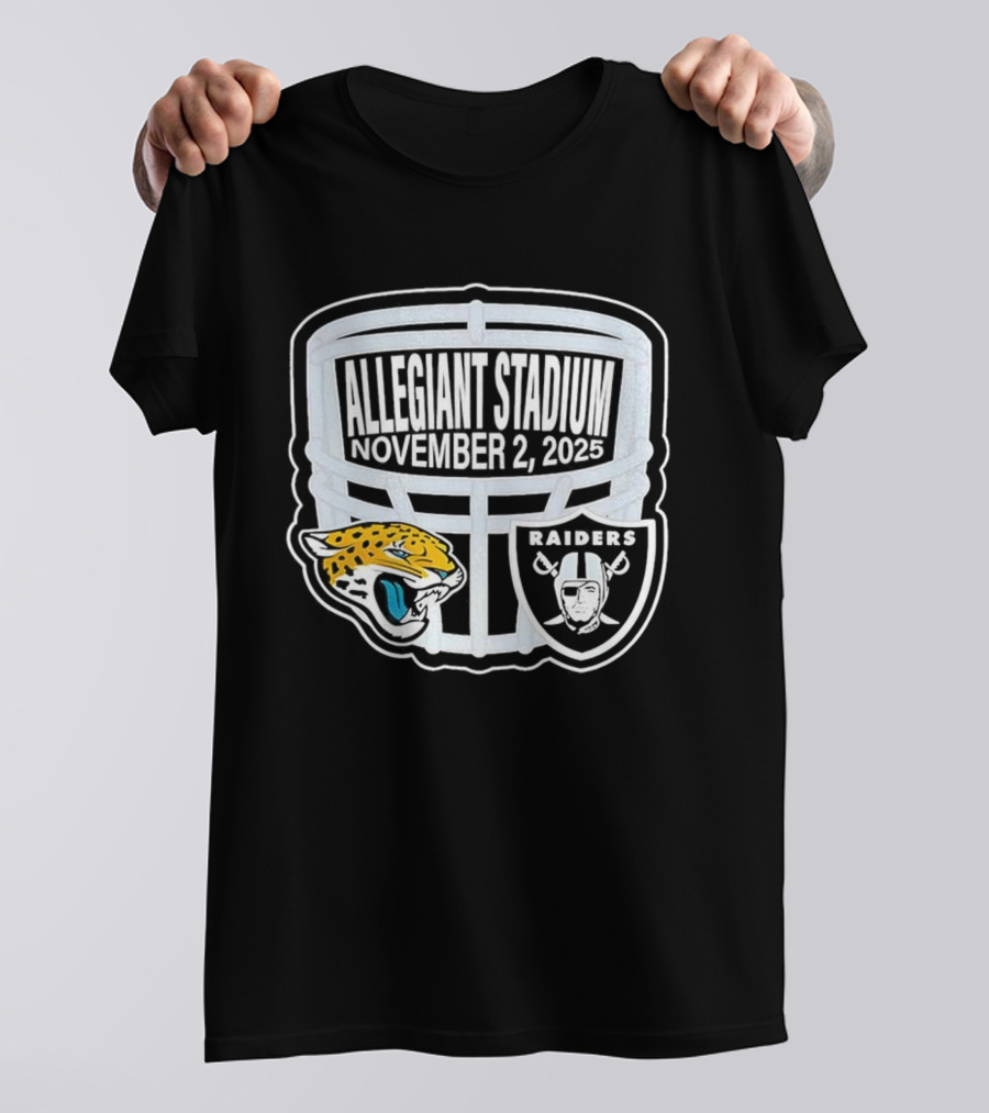 Las Vegas Raiders Vs Jacksonville Jaguars Allegiant Stadium November 2 2025 T-Shirt