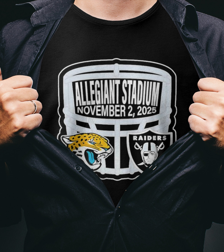 Las Vegas Raiders Vs Jacksonville Jaguars Allegiant Stadium November 2 2025 T-Shirt