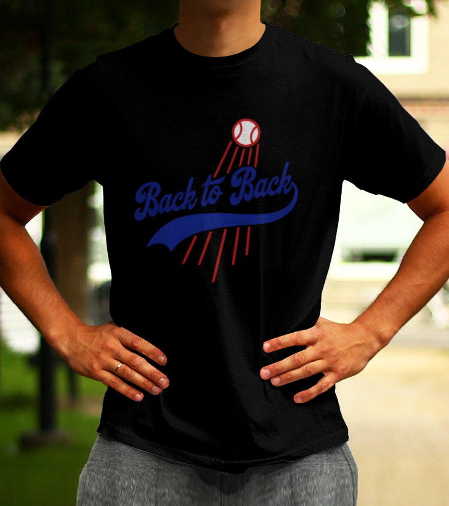 Los Angeles Dodgers Back To Back World Series Champions 2025 MLB Baseball T-Shirt
