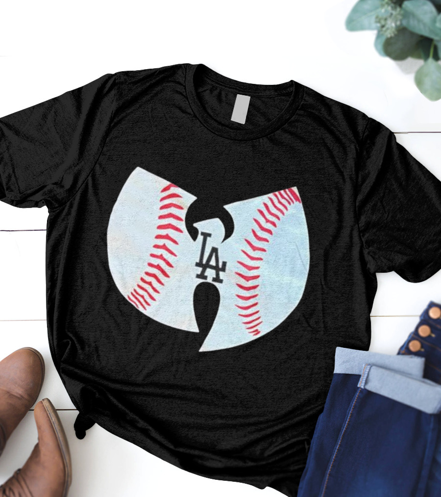 Los Angeles Dodgers Wu Tang Clan Baseball Collaboration T-Shirt