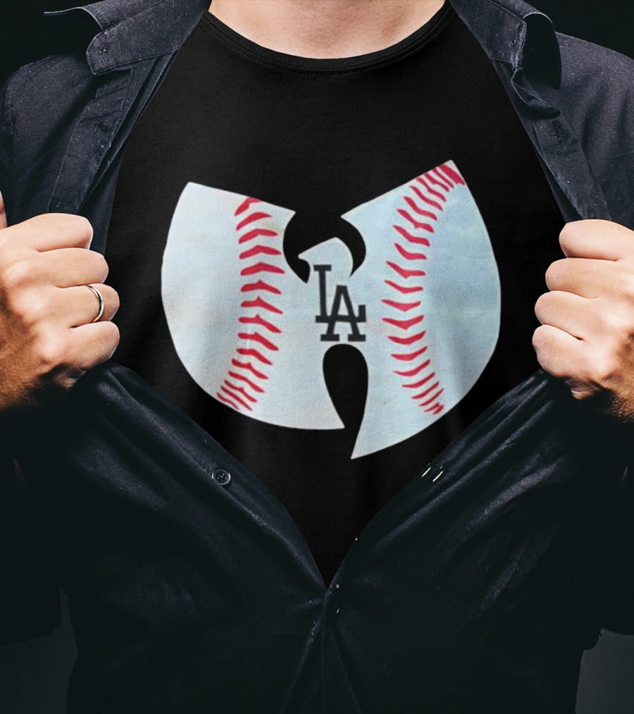 Los Angeles Dodgers Wu Tang Clan Baseball Collaboration T-Shirt