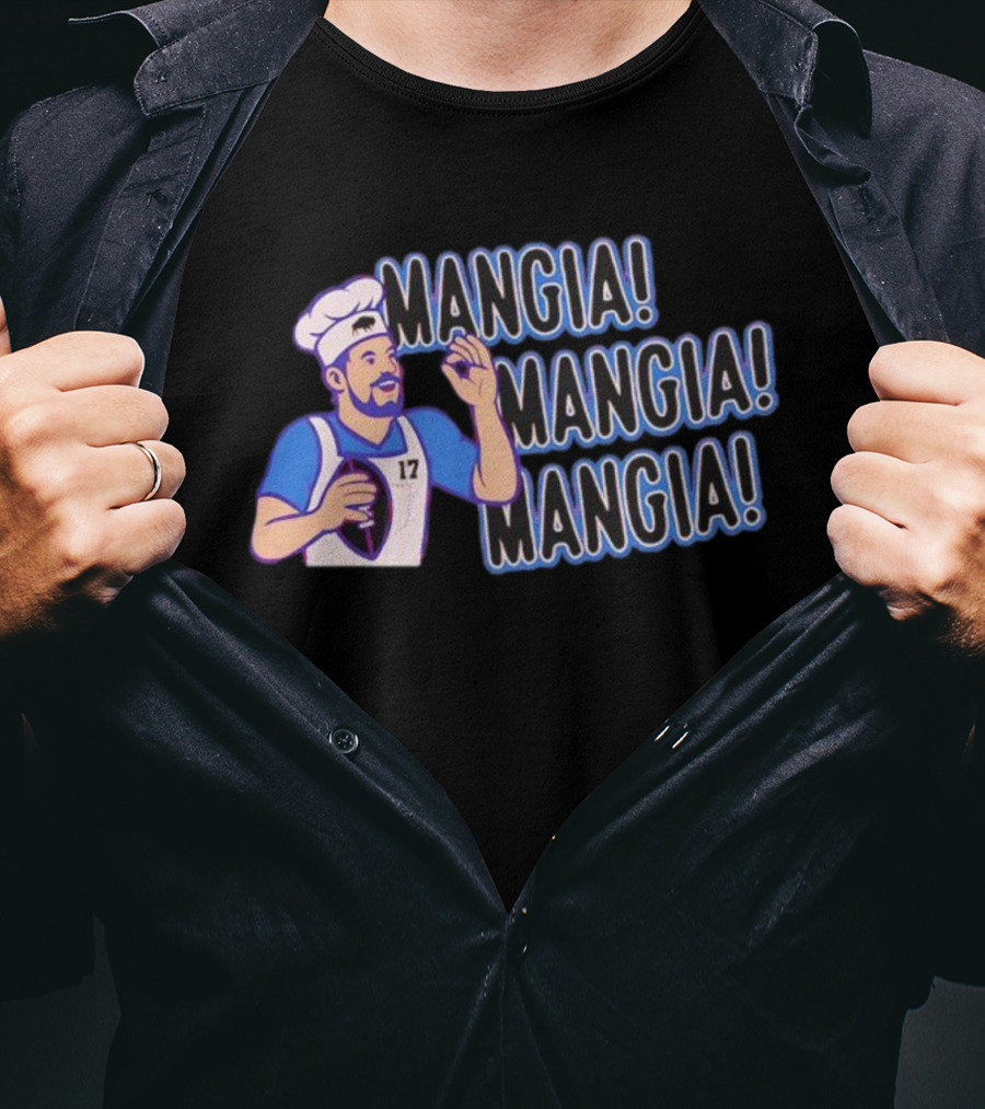 Mangia Mangia Mangia Chef Number 17 Player Football Buffalo T-Shirt