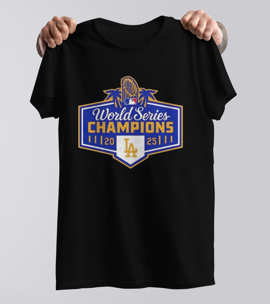 World Series Champions 2025 LA Dodgers MLB Logo T-Shirt