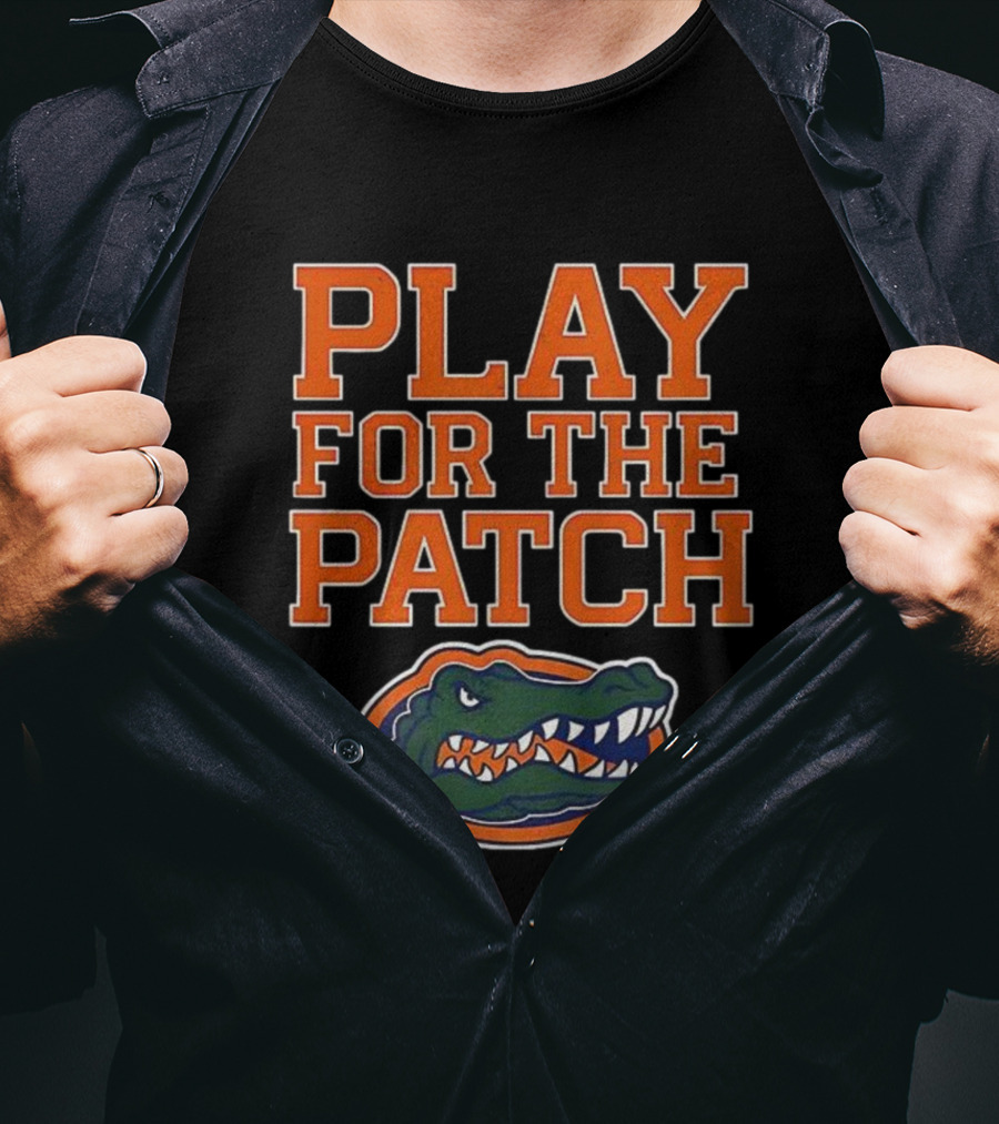 Play For The Patch Florida Gators Alligator Emblem T-Shirt