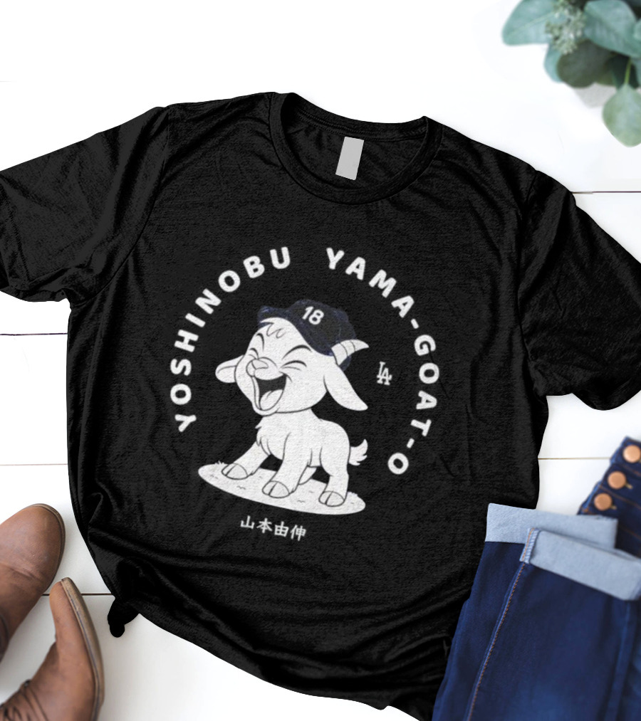 Yoshinobu Yamamoto GOAT 18 Los Angeles Dodgers T-Shirt