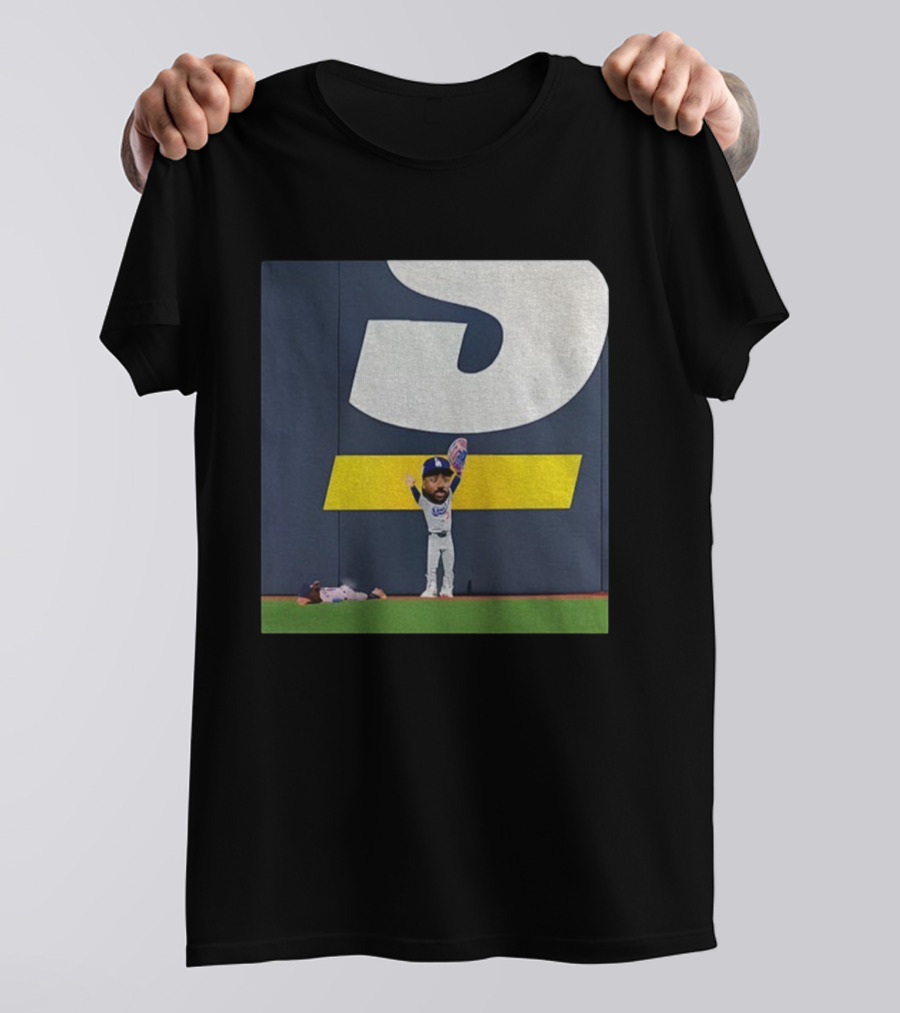 Andy Pages Catch World Series 2025 Champs Los Angeles Dodgers Victory Celebration T-Shirt