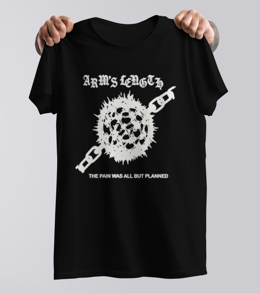 Arm’s Length The Pain Was All But Planned Tour 2025 Spiked Ball Chain Design T-Shirt