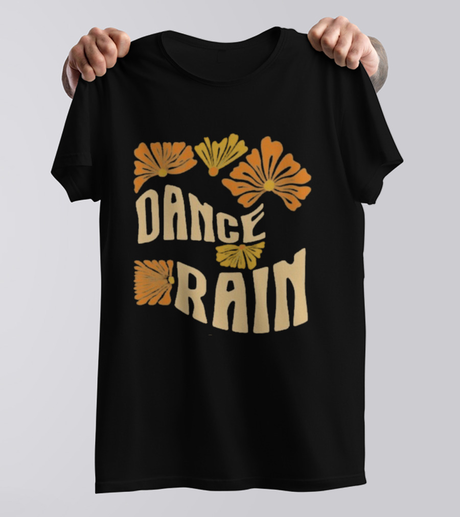 Charles Wesley Godwin Dance Rain Floral Pattern T-Shirt