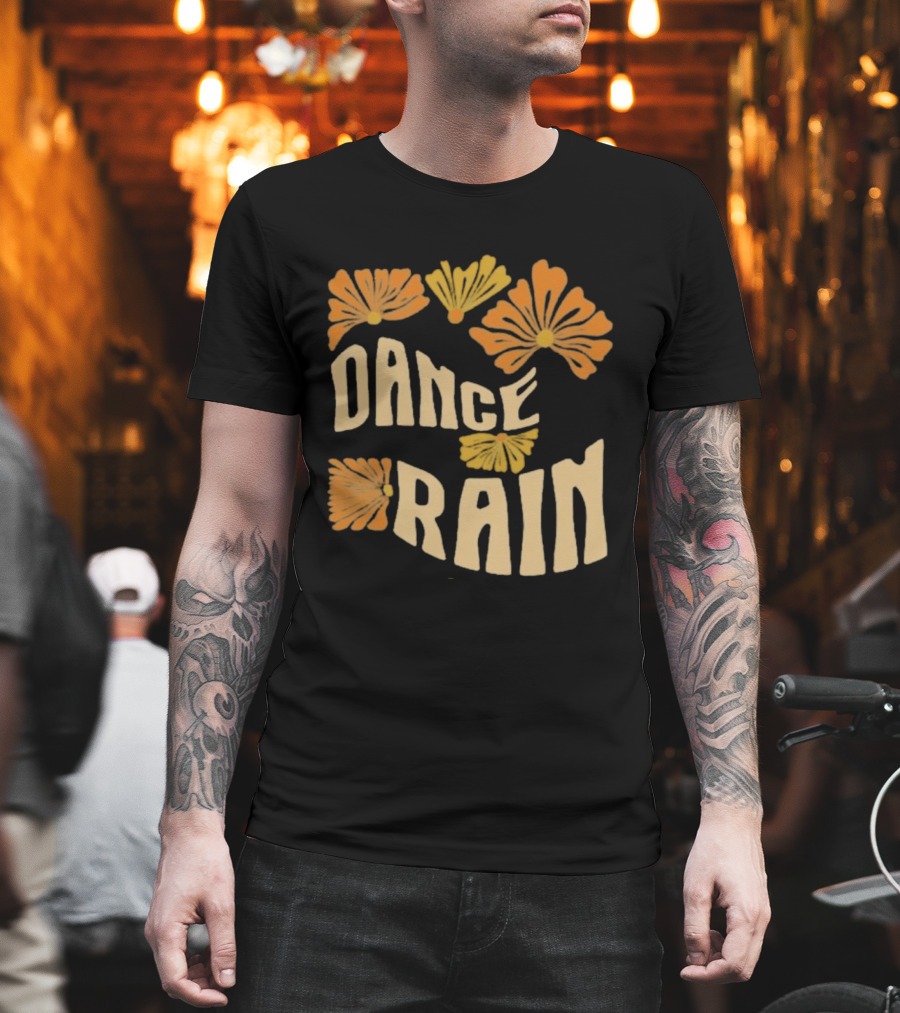 Charles Wesley Godwin Dance Rain Floral Pattern T-Shirt
