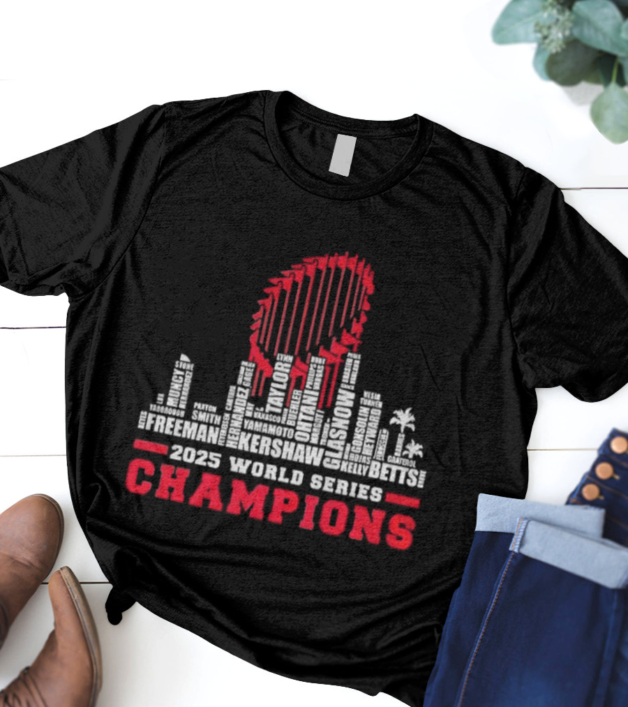 Philadelphia Phillies 2023 World Series Champions Skyline Celebration T-Shirt