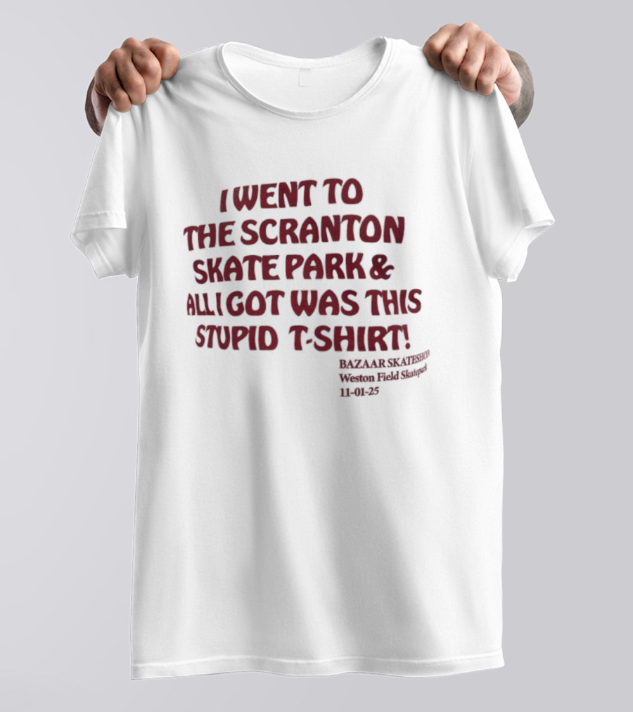 I Went To The Scranton Skate Park And All I Got Was This Stupid Michael Scott Women's Ballet Shoes 34B 46C T-Shirt