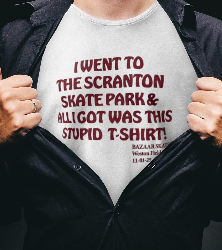 I Went To The Scranton Skate Park And All I Got Was This Stupid Michael Scott Women's Ballet Shoes 34B 46C T-Shirt