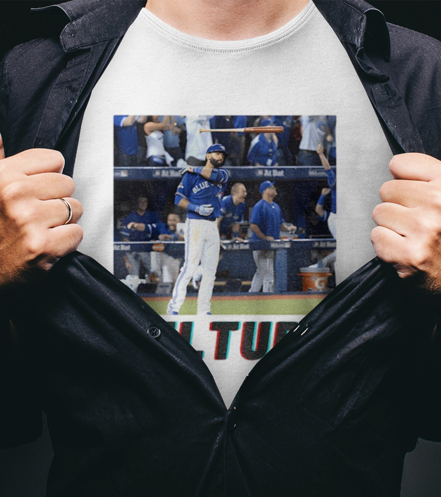 Blue Jays Jose Bautista Iconic Bat Flip Culture Celebration T-Shirt